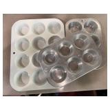 Vintage Aluminum Muffin Tins Various Sizes