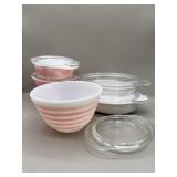 As Found Pyrex Rainbow Stripe Bowl, As Is
