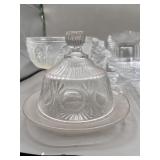 Collection of Vintage Glass, some as found chippy