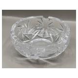 Heavy Cut Crystal Vintage Ashtray