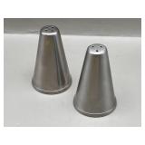 Vintage MCM Oneida Stainless Steel Salt Pepper