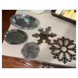 Metal Snowflake Trivets Christmas Kitchen Trivet