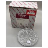 Gorham Crystal 'KIng Edward' Coaster Set w Box