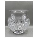 Pressed Crystal Curvilinear Bowl Vase