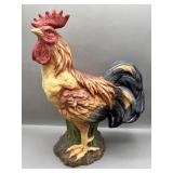 Handpainted Ceramic Rooster Statue Figurine Decor