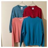 Sz M/L Vintage Sweatshirts, Some Blank,