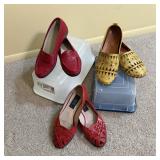 Sz 6/7 Vintage Leather Huarache Sandals Shoes,