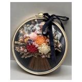 Vintage Belgium CideArt Cide Art Framed Flowers