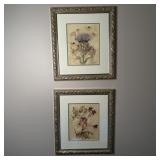 Pair of Watercolor Floral Art Prints Wall Decor