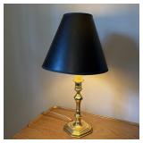 Baldwin Brass Table Lamp, Faux Floral in Brass Con