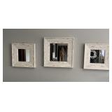 Trio of Framed Mirrors