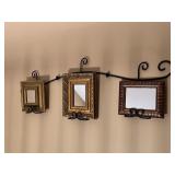 Plate Rack with Gilded Mirrors