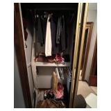 Womens Clothing Closet, Shawls, Shoes, Hanging