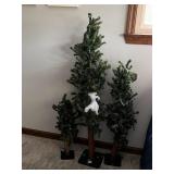 Trio of Christmas Trees