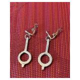 Danish Modernist Anders Anderson Earrings Stamped