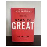First Edition Good to Great Jim Collins Book