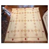 Handmade Machine Quilted Bedspread Blanket