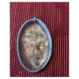 Vintage Encased Dried Flower Pendant Jewelry