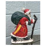Cast Iron Doorstop Handpainted Santa Claus