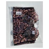 Ladies Sz M Cheetah Print Bustier Top Shirt