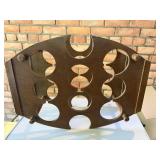 Vintage Wood Wine Rack