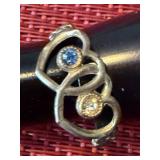 Linked Hearts Vintage Ring Jewelry
