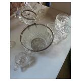 Vintage Chip & Dip Bowl Set, Parfait Glasses