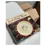 10' Christmas Stoneware Serving Bowl