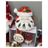 Christmas Decor, Santa Ornaments, Snowman Santa