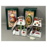 Hallmark Lightup Ornaments Caroling Cottages