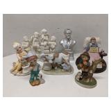 Group of ceramic figurines
