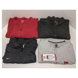 Lot of 4 men's pullovers & quarter zips size XL