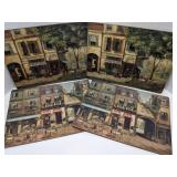 Set of 4 cork backed placemats