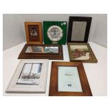 Group of picture frames & mirror