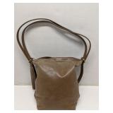 HOBO Blaze Conv. Leather Backpack Tote Bag Tan