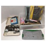 Group of HO scale track, transformer & parts