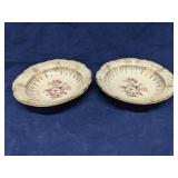 Lot of 2 Canonsburg Pottery bowls, floral pattern