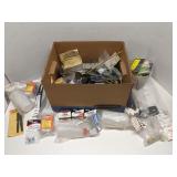 Box of parts & accesories for RC airplanes