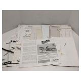 Group of R/C airplane plans blueprints manuals