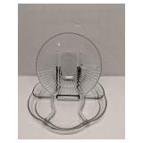 Lot of 2 glass relish dishes