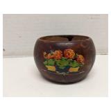 Vintage wood bowl made in Springdale AR