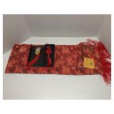 Asian Chinese table runner and tassles