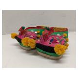 Pair of Child's shoes, Asian Peacock