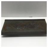 Appears to Be Wood w/ Resin over Glass Inset