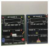 Group of 5 First & Last Day of School Boards