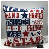 DeCo Patriotic Throw PIllow 20' Square