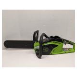 Greenworks 14' Cordless Chainsaw, tool only