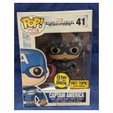 Funko Pop! 41 Capt America Hot Topic Excl. Glow in