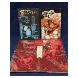 Attack On Titan vol. 1 plus a couple items