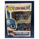 Funko Pop Civil War 137 Capt America GameStop Excl